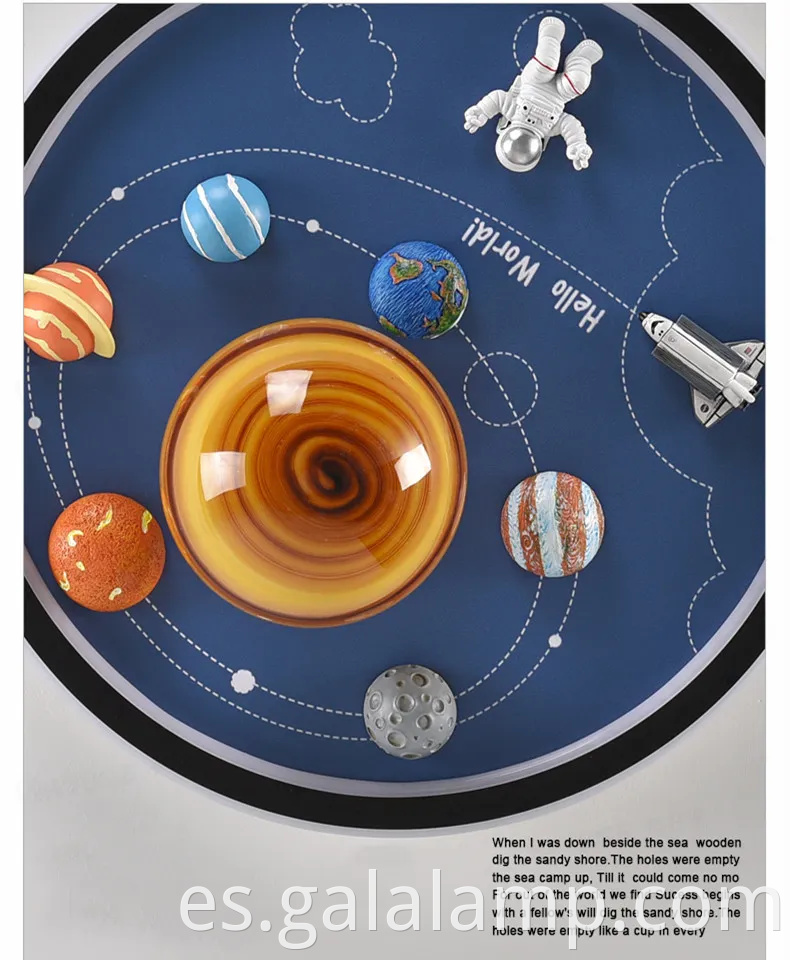 Lámpara de techo LED creativa de astronautas para niños de los niños